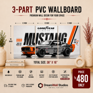 3 Part PVC Wallboard Set | Dream Wall Studio
