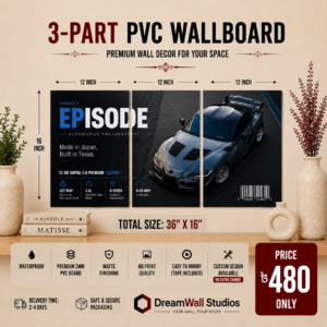 3 Part PVC Wallboard Set | Dream Wall Studio