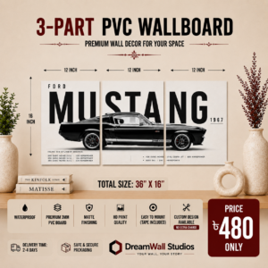 3 Part PVC Wallboard Set | Dream Wall Studio