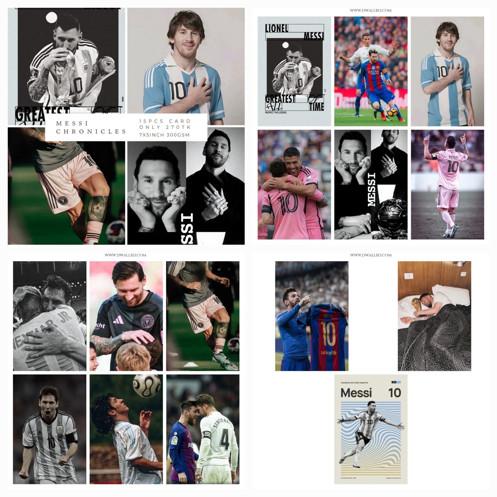 Messi Chronicles Poster Card Set