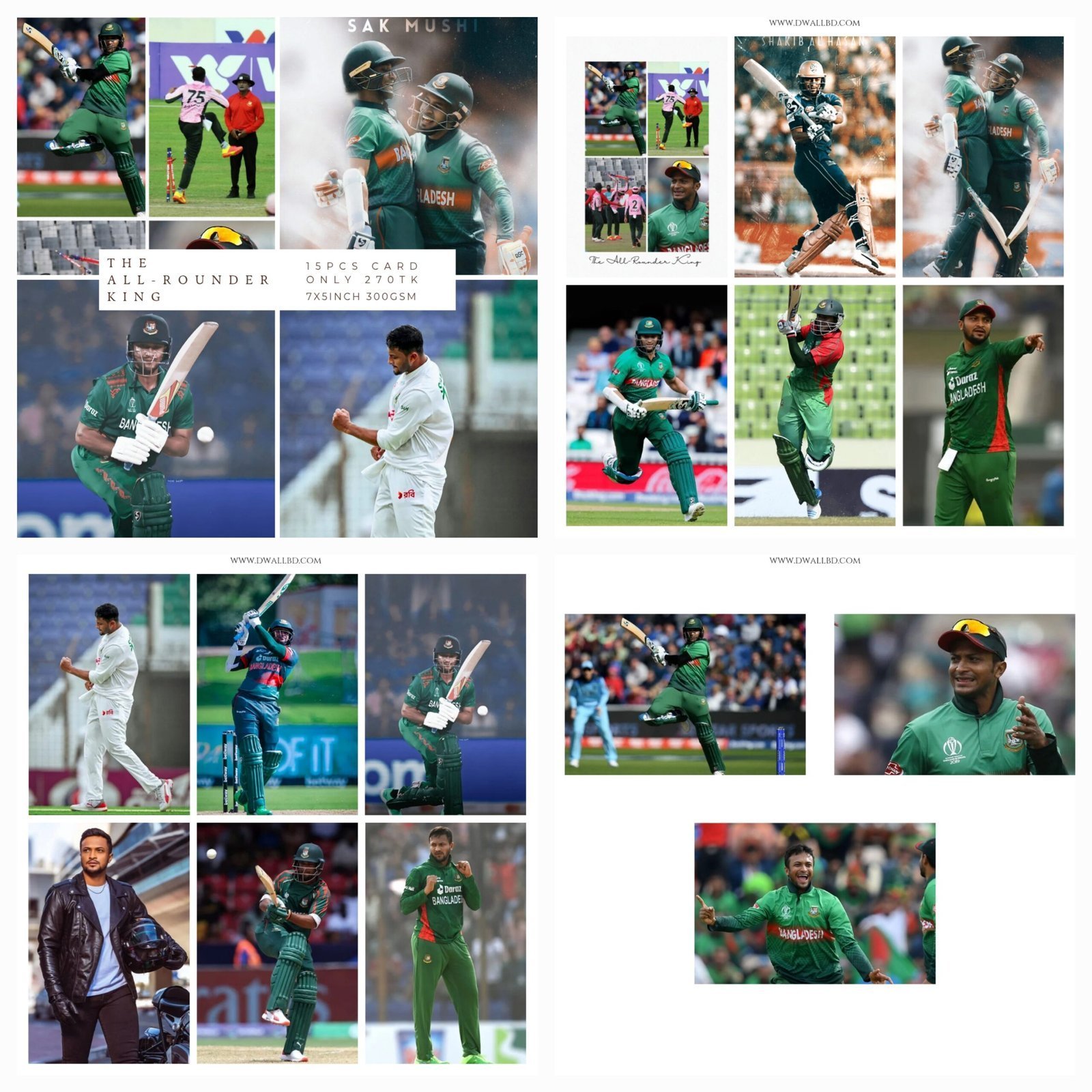 Shakib – The All-Rounder King Poster Set