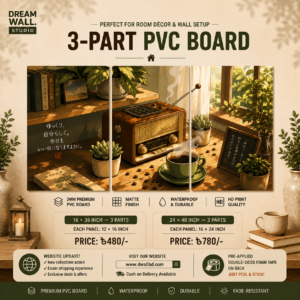 3 Part PVC Wallboard Set | Dream Wall Studio