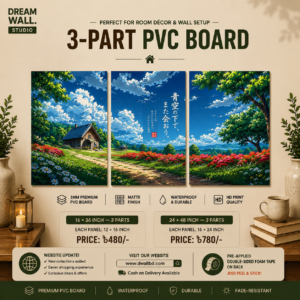 3 Part PVC Wallboard Set | Dream Wall Studio
