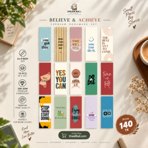 Believe & Achieve Bookmark Pack | 15 Pcs