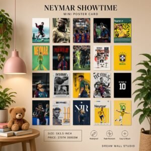 Neymar Showtime Mini Poster Card Pack | 20 Pcs