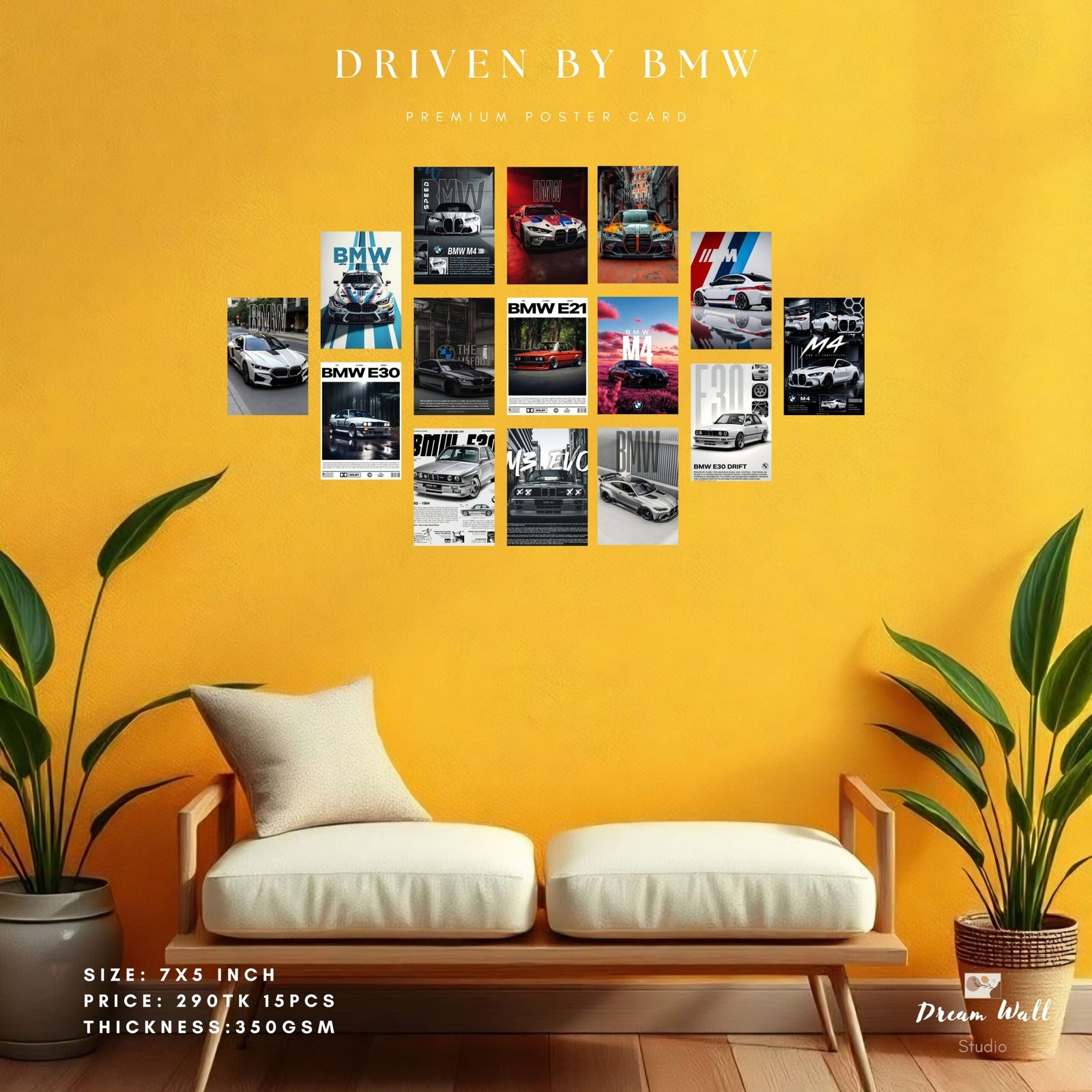 Driven by BMW Poster Card Pack | 15 Pcs