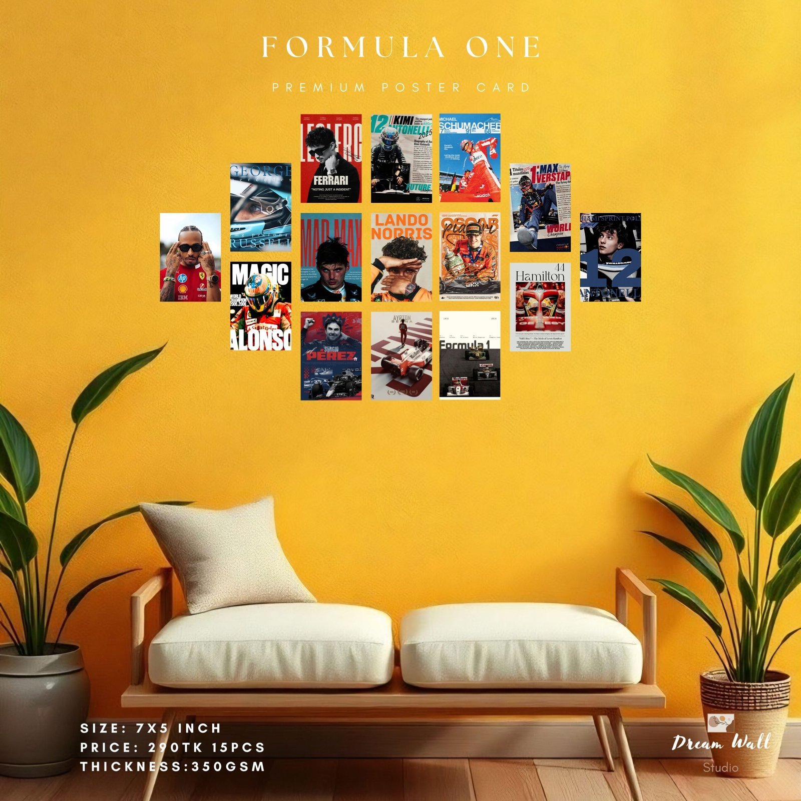 Formula One Poster Card Pack | 15 Pcs