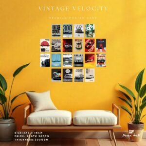 Vintage Velocity Mini Poster Card Set