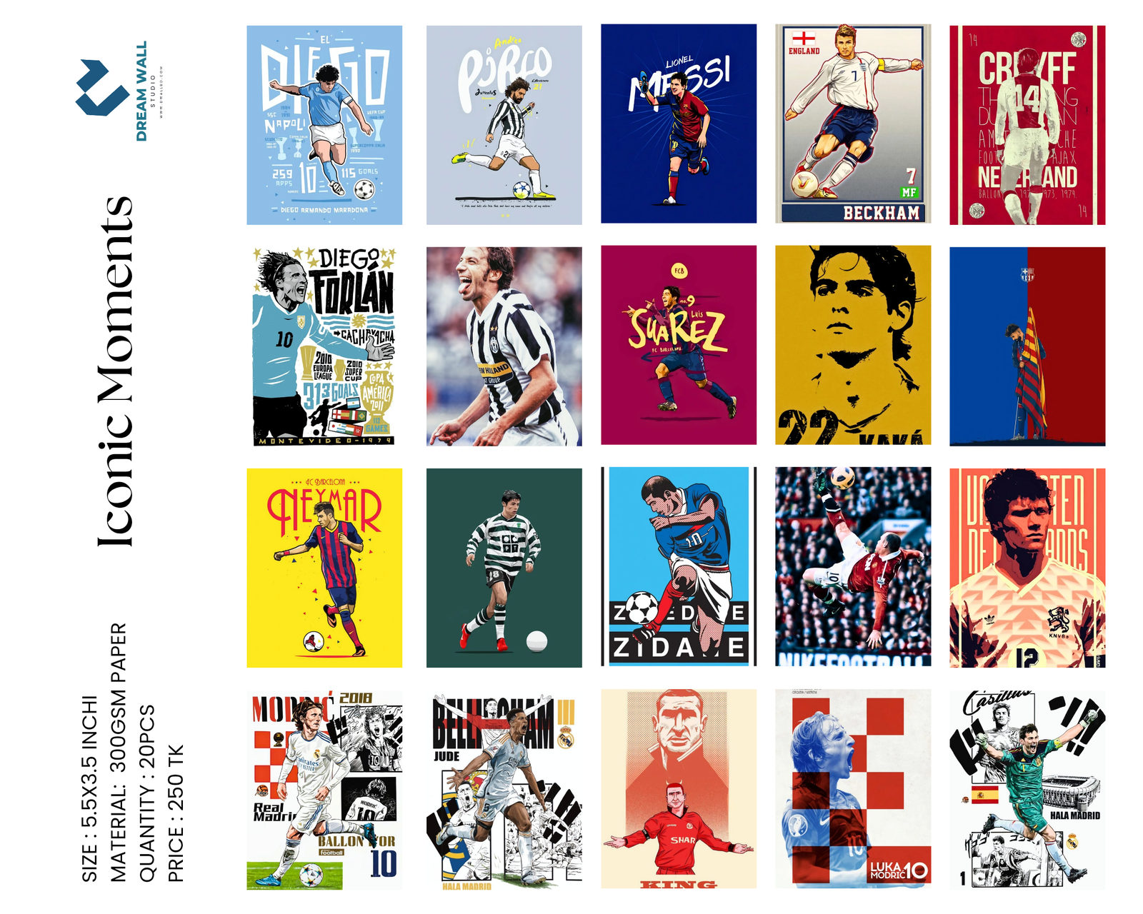 Iconic Moments Mini Poster Card Set