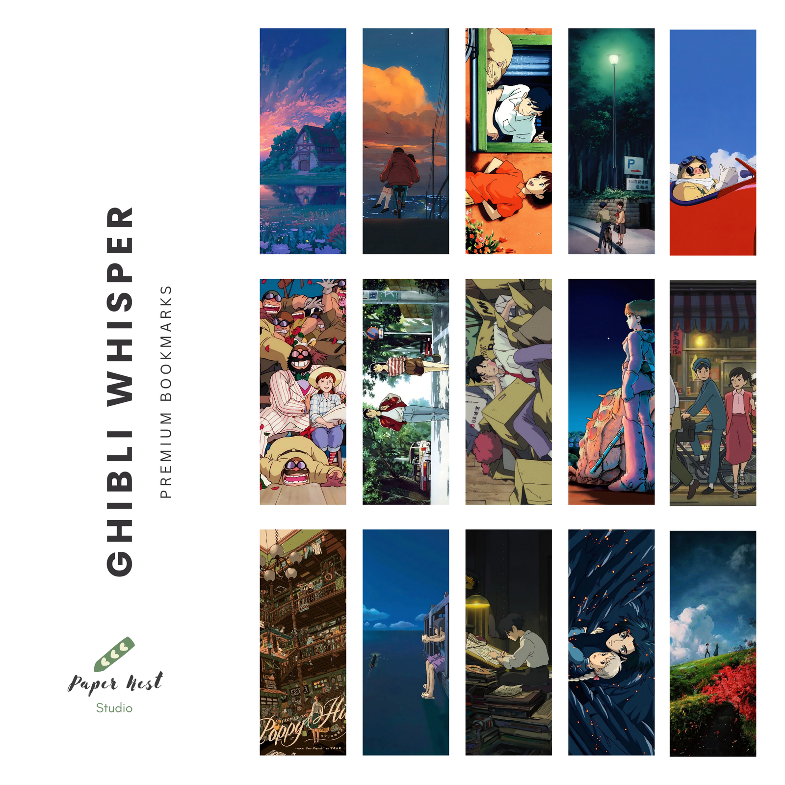 Ghibli Whisper Bookmark Pack