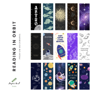 Reading in Orbit Bookmark Pack