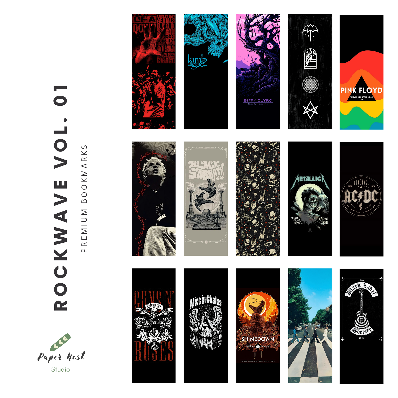 Rockwave Vol 1 Bookmark Pack
