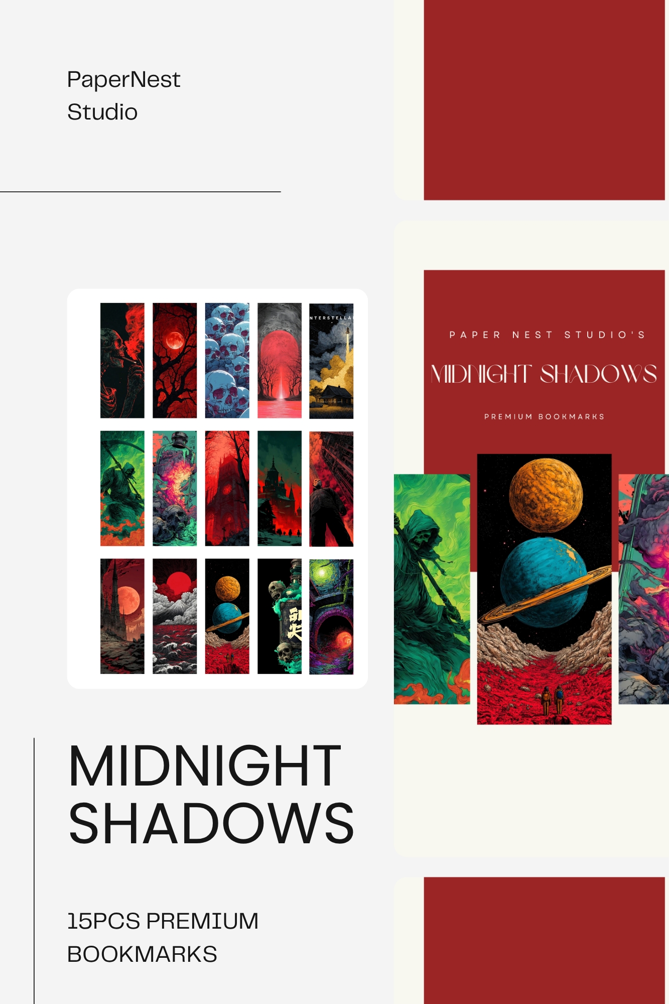 Midnight Shadows Bookmarks Pack