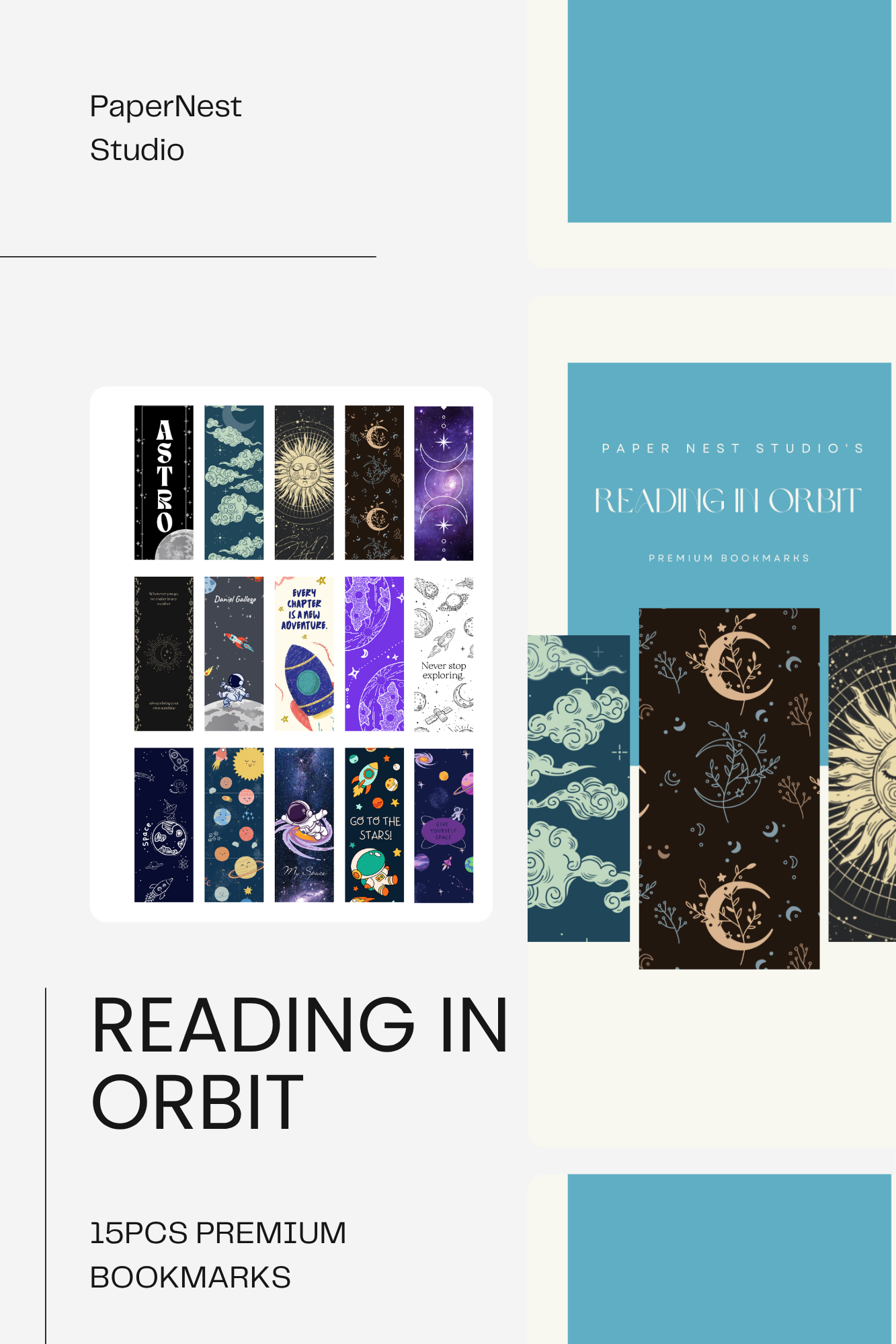 Reading in Orbit Bookmark Pack