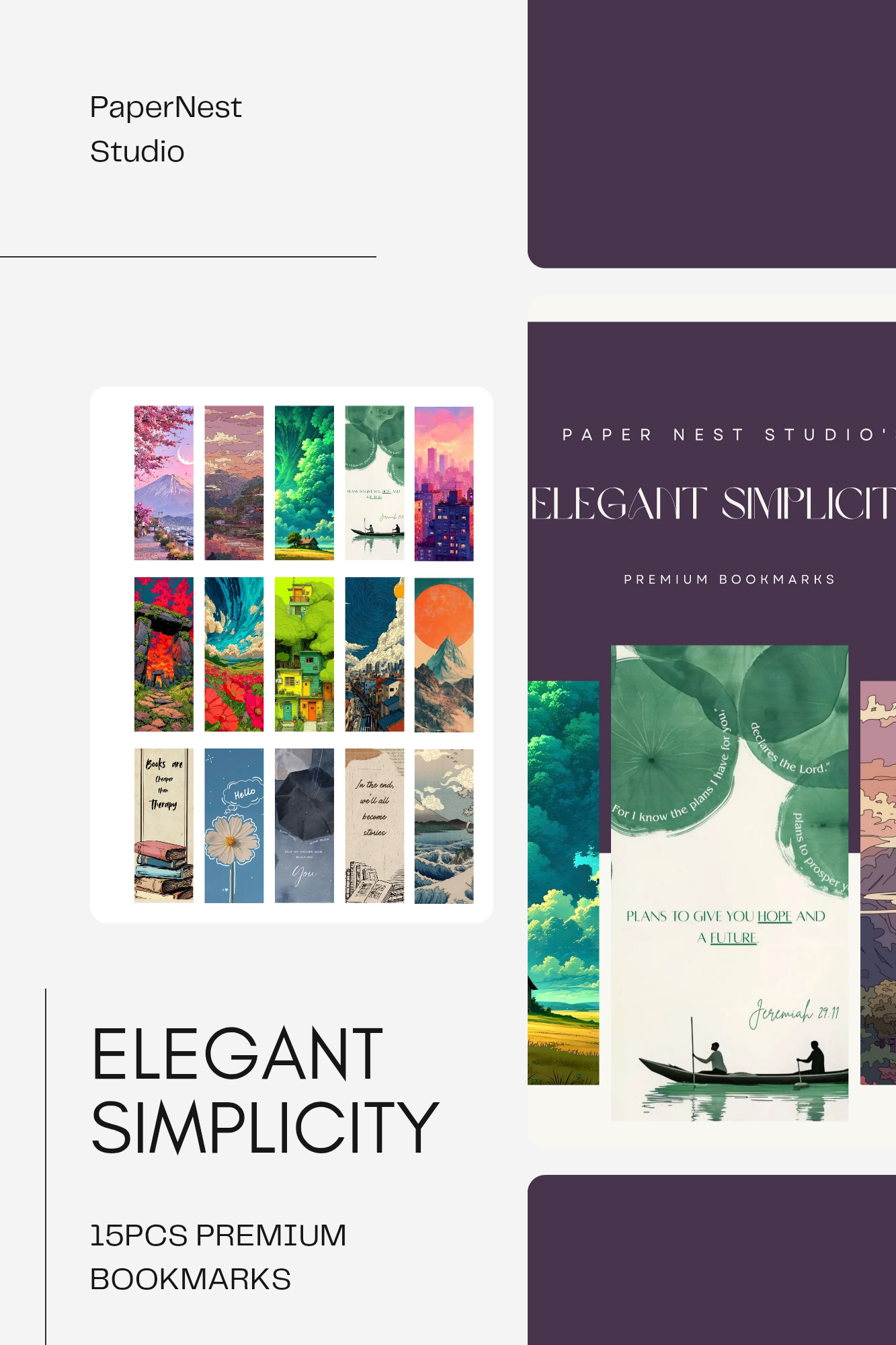 Elegant Simplicity Bookmark