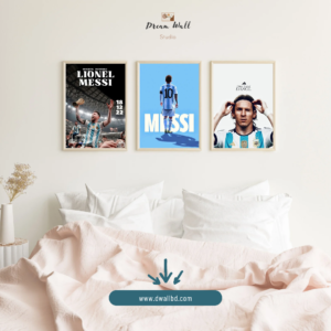 Messi Premium Glass Wall Frame