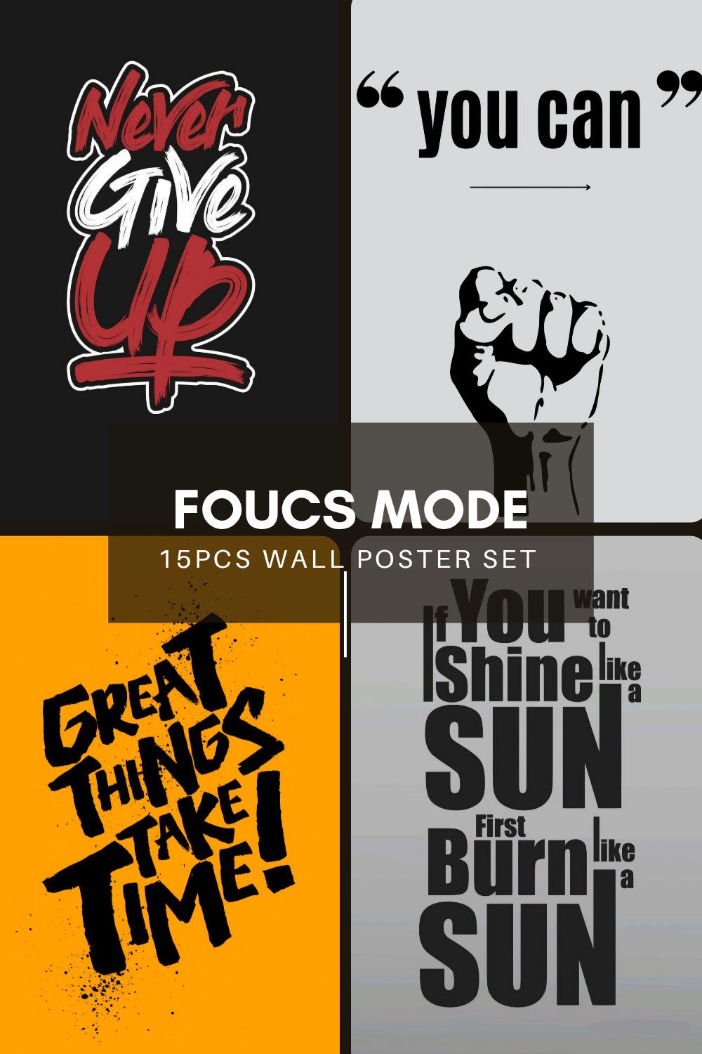 Focus Mode Poster Cards