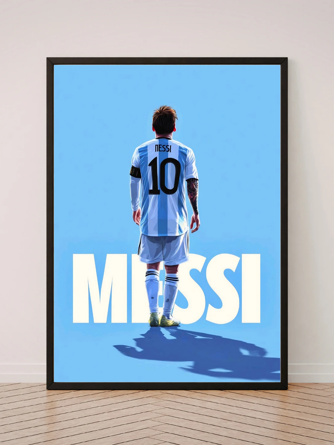 Messi Premium Glass Wall Frame - Image 2