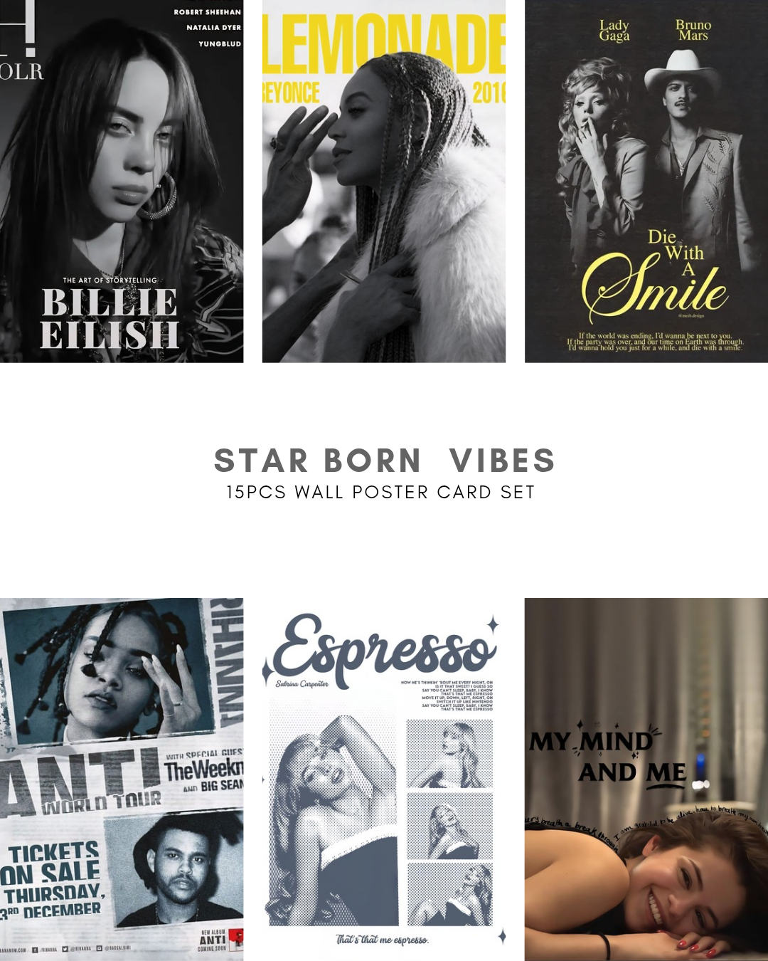 Star Born Vibes Poster Card Pack