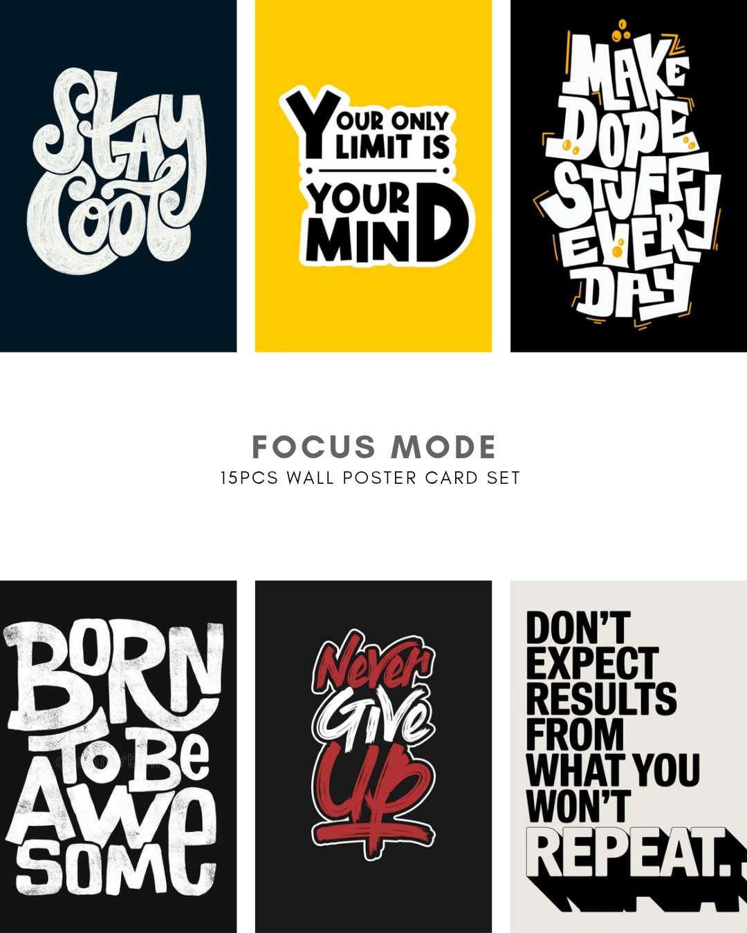 Focus Mode Poster Cards