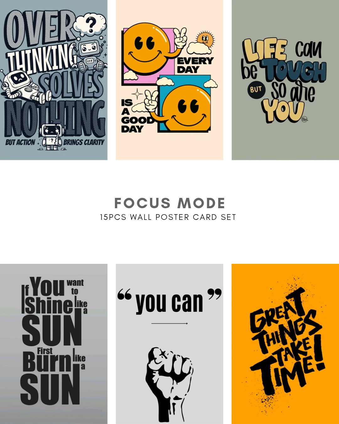 Focus Mode Poster Cards