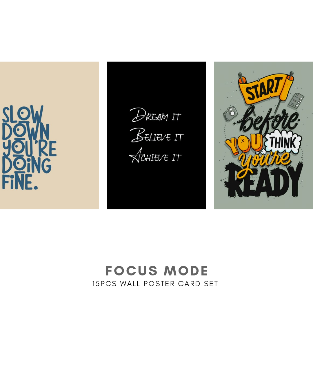 Focus Mode Poster Cards