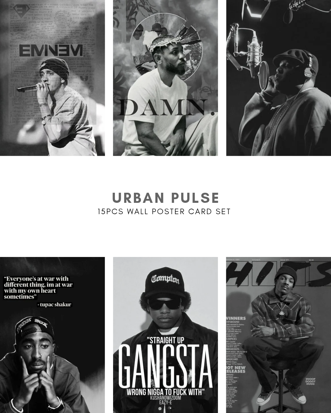 Urban Pulse – Hip-Hop Icons Poster Card Pack