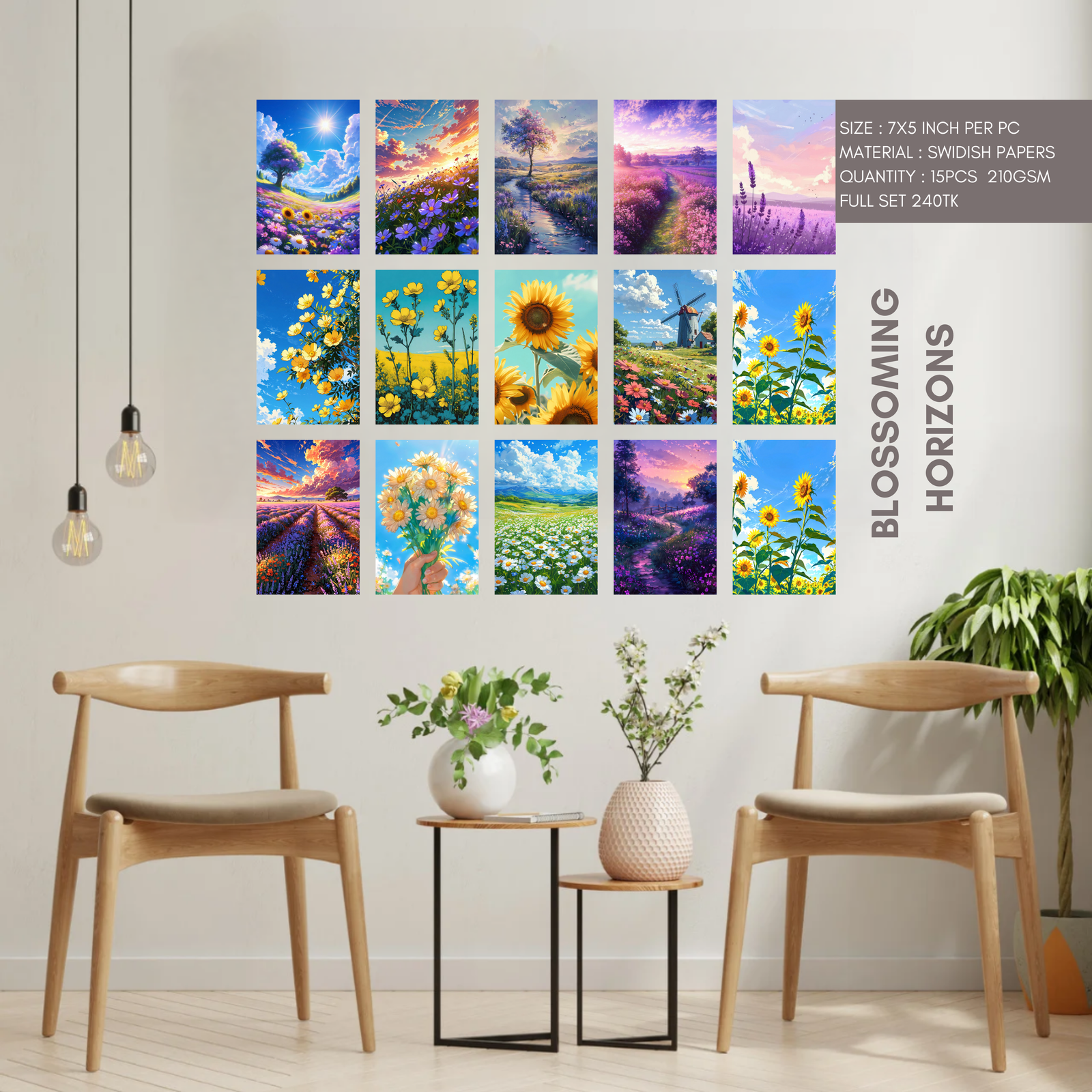 🌸 Blossoming Horizons Posters Set