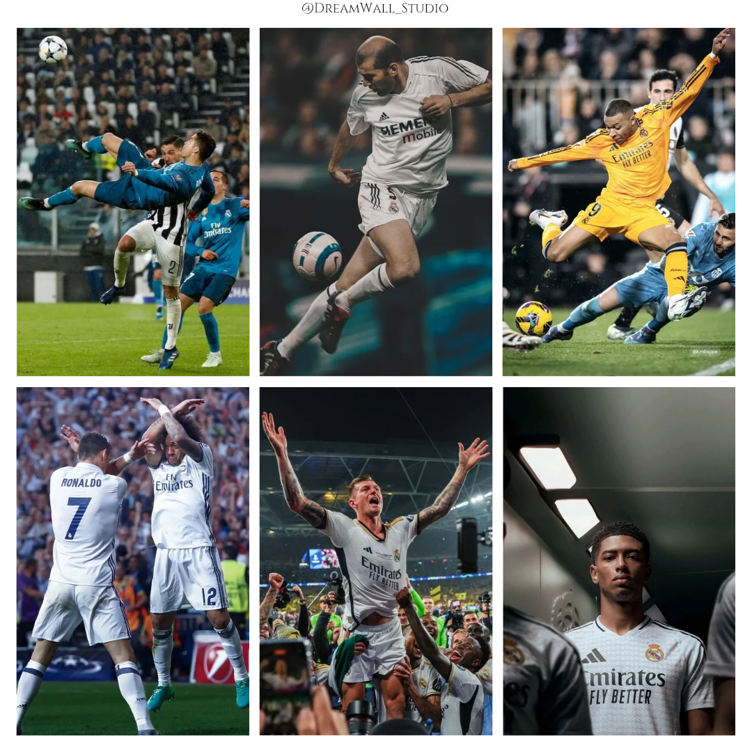 Real Madrid Poster Card – Legacy Football Collection Pack