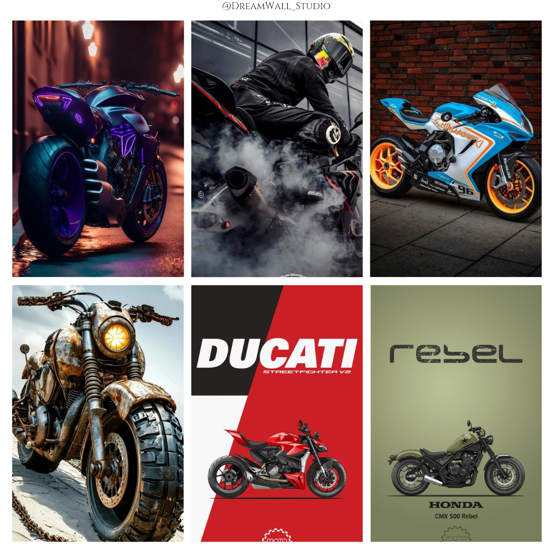 Gear and Grind Bike Poster Card Pack
