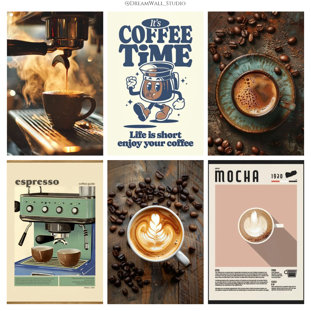 ☕ Coffee Spectrum Wall Posters Set