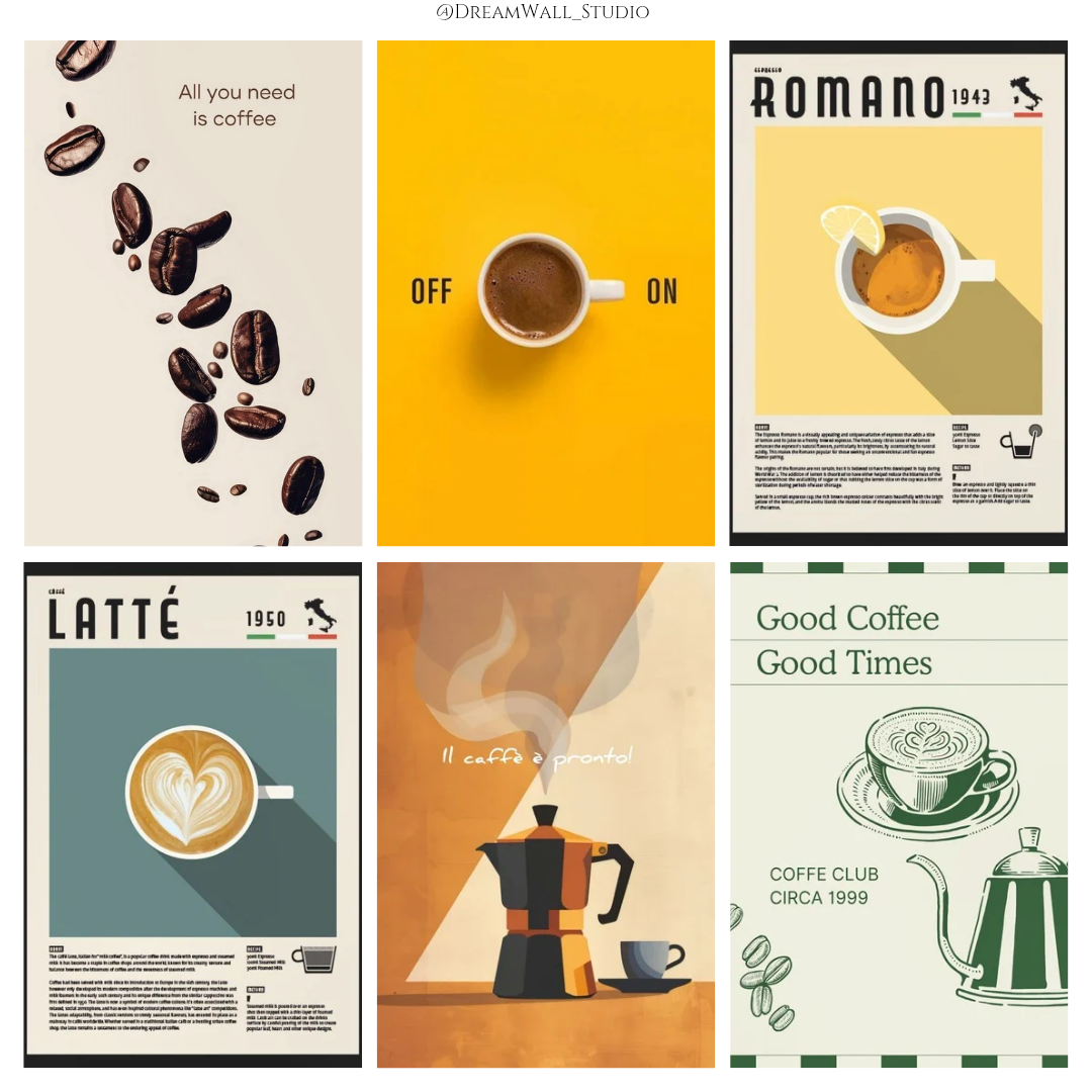 ☕ Coffee Spectrum Wall Posters Set