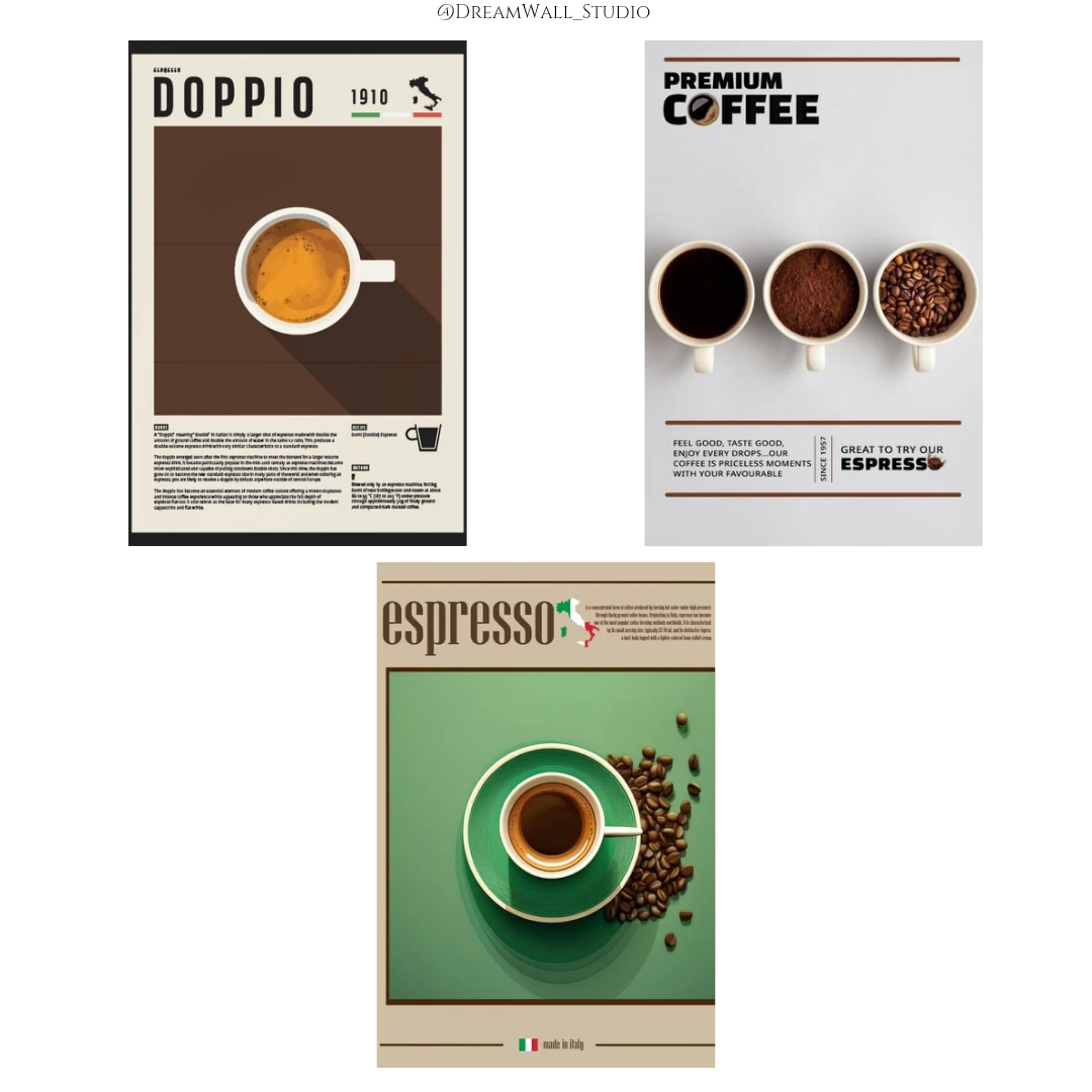 ☕ Coffee Spectrum Wall Posters Set