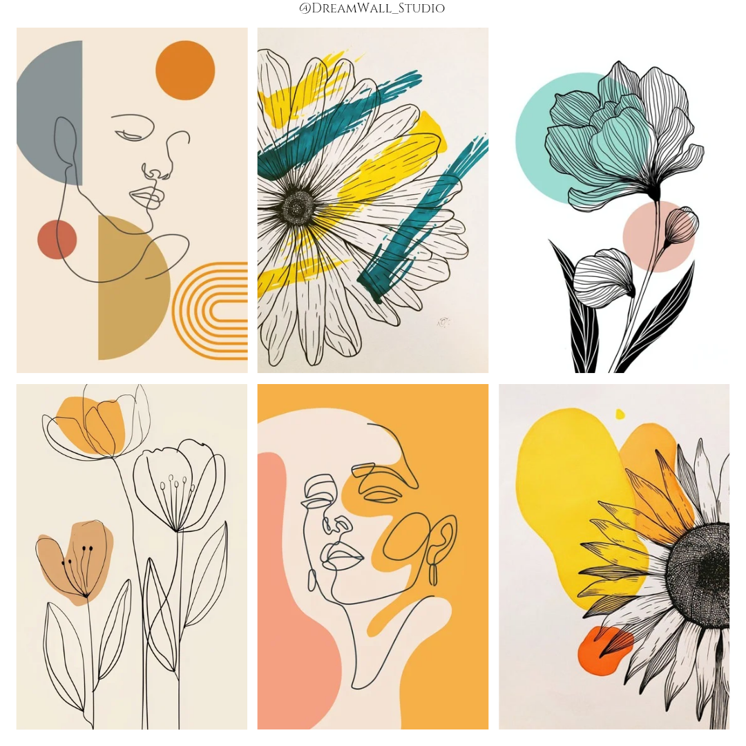 Flora Femm Boho Vibe Poster Set