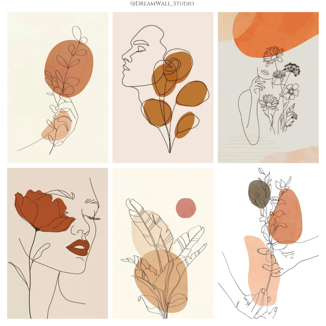 Flora Femm Boho Vibe Poster Set