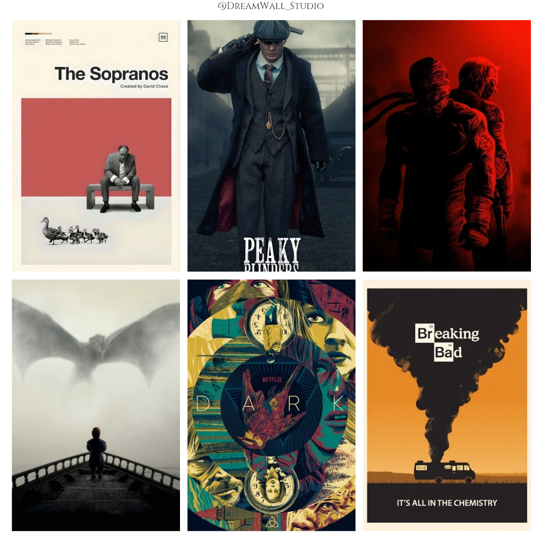 📺 TV Time Capsule Posters Set