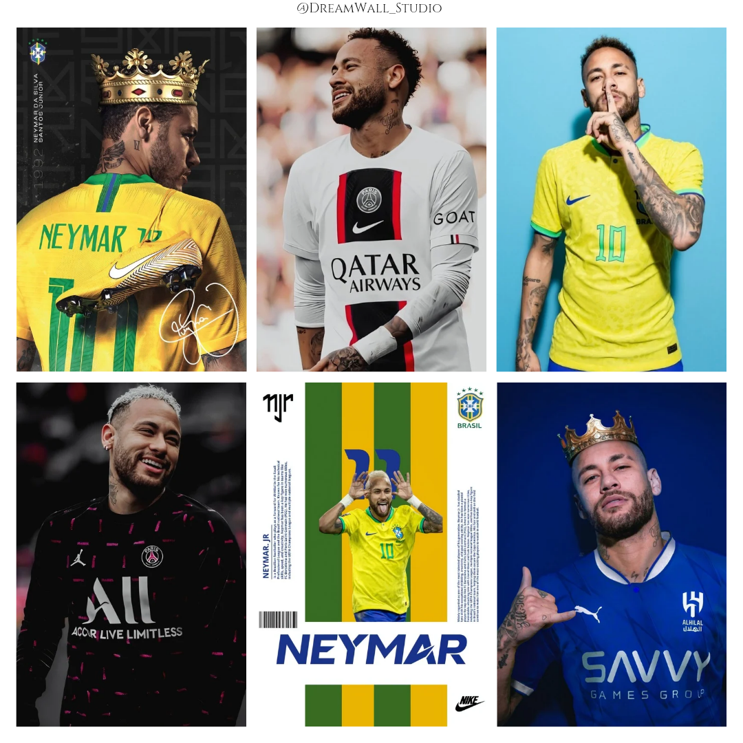 Neymar Jr Moments: Wall Poster Set