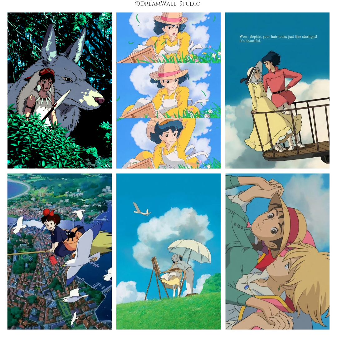 Ghibli Essence Wall Poster Set