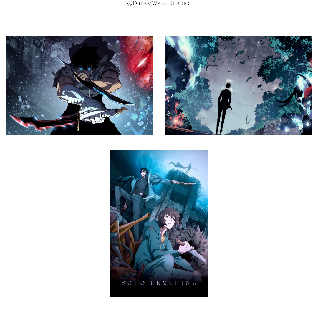 Pirates and Shadow Wall Poster Set – One Piece x Solo Leveling