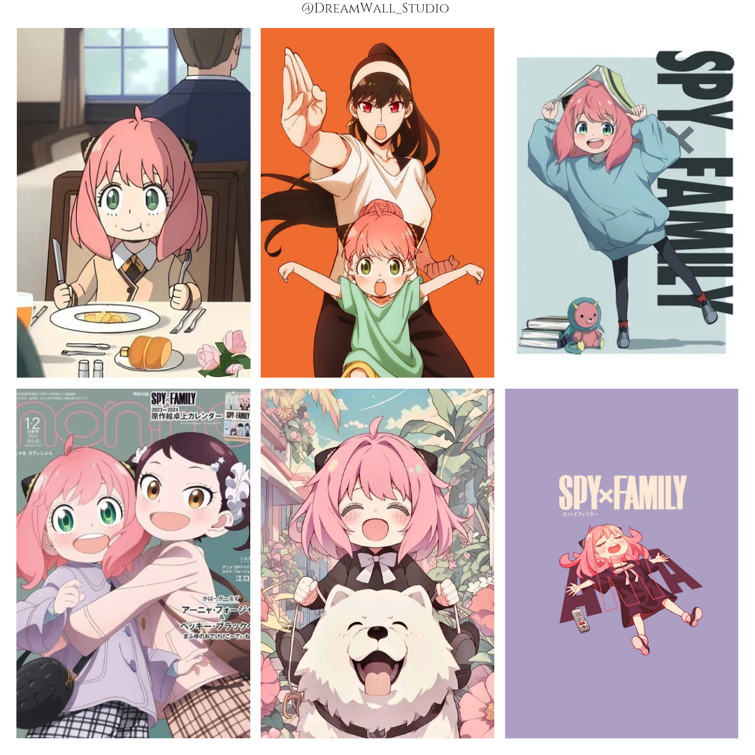 Anya’s World Spy x Family Poster Set
