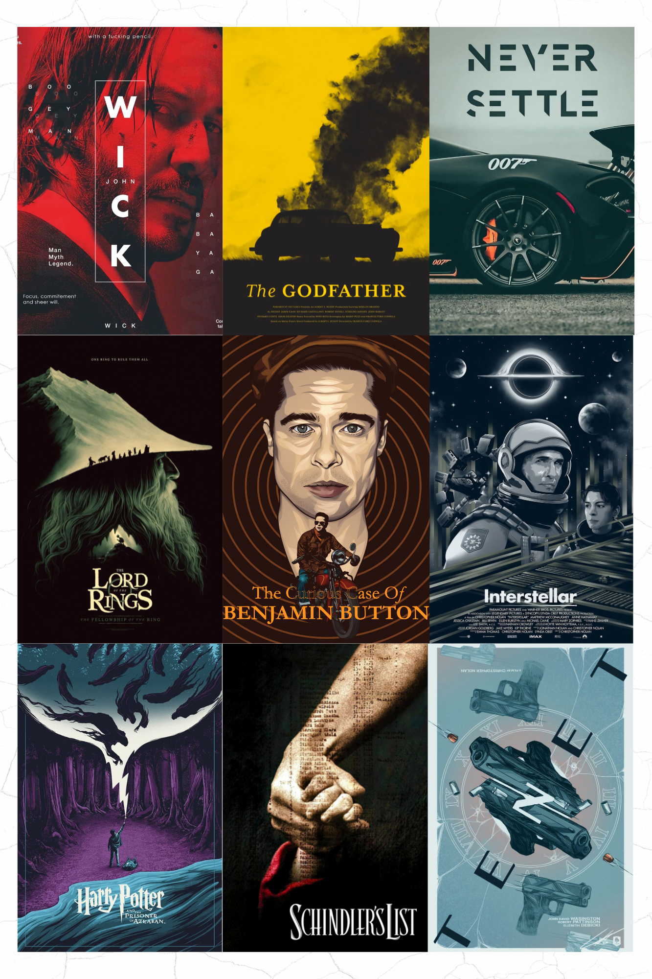 Aesthetic Motion Movie Poster Card