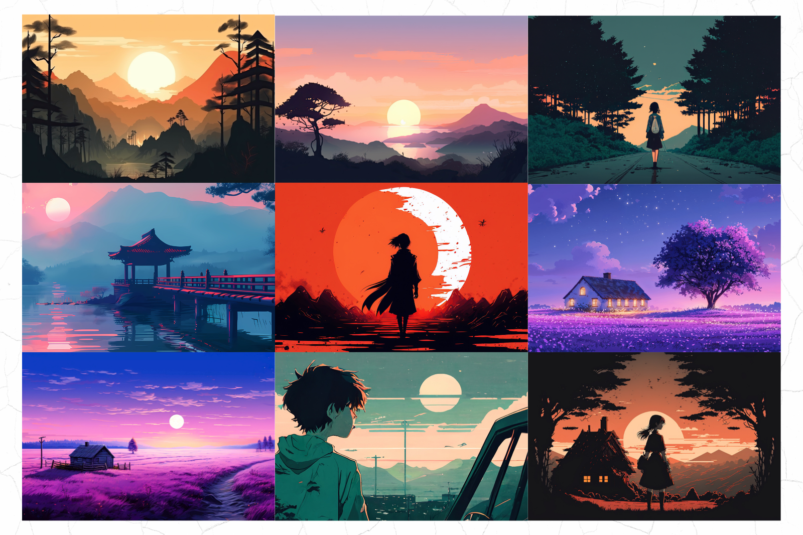 Twilight Serenity Poster Card Set