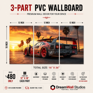3 Part PVC Wallboard Set | Dream Wall Studio