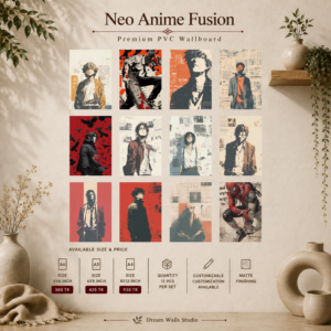 New Anime Fusion PVC Wallmate | 12pcs set