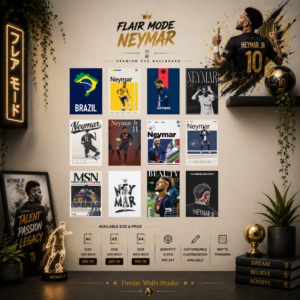 Flare Mode Neymar PVC Wallmate | 12pcs set