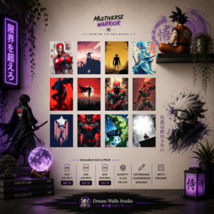 Multiverse Warrior PVC Wallmate | 12pcs set