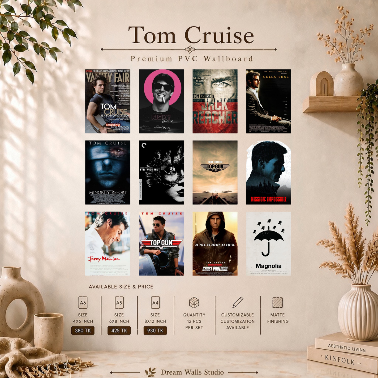 Tom Cruise PVC Wallmate | 12pcs set