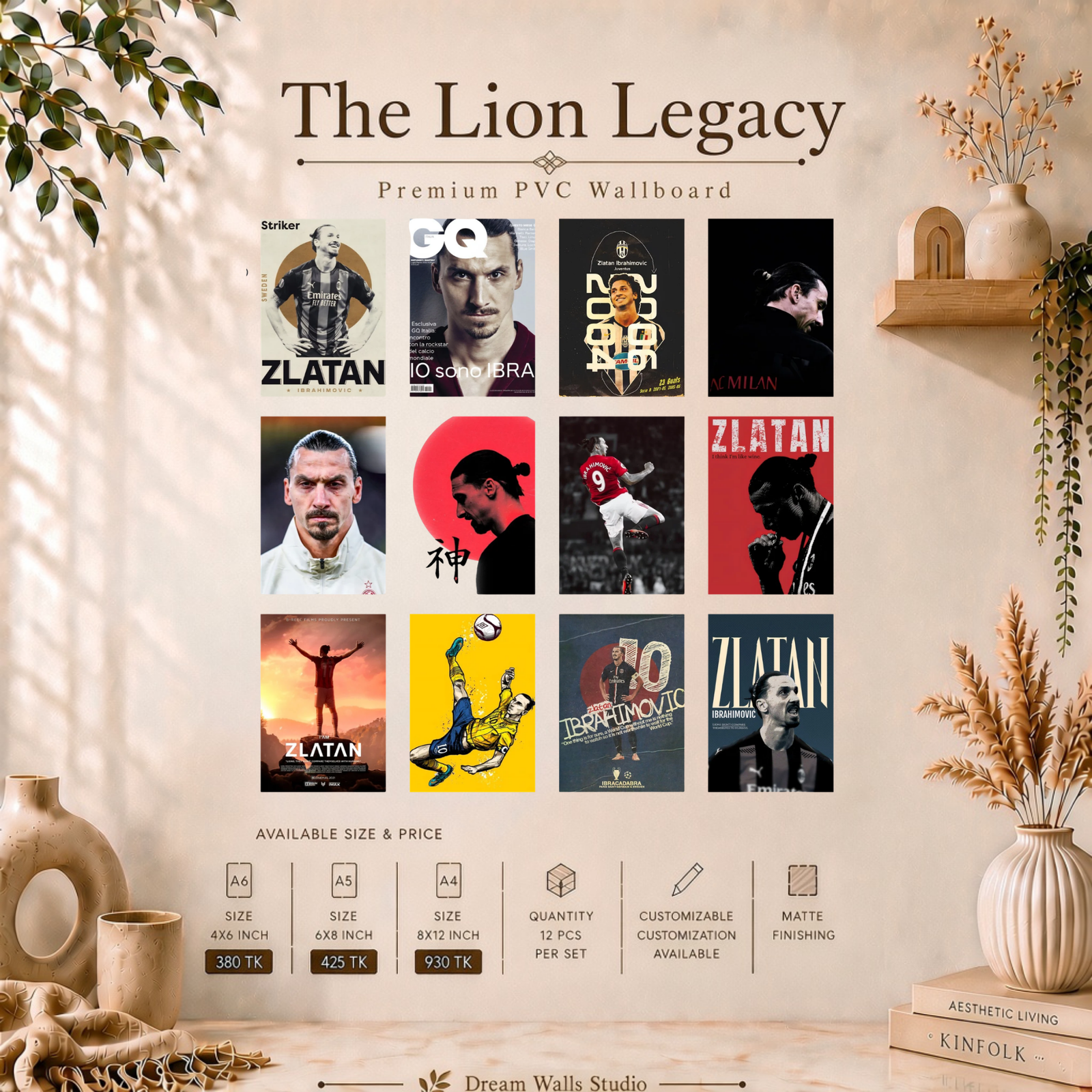 The Lion Legacy PVC Wallmate | 12pcs set
