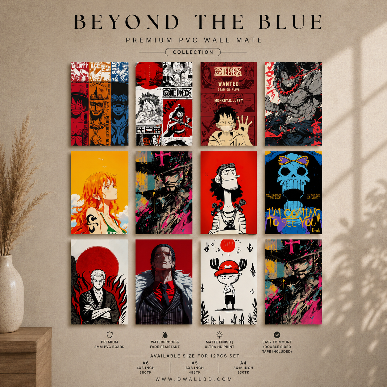 Beyond The Blue PVC Wallmate | 12pcs set