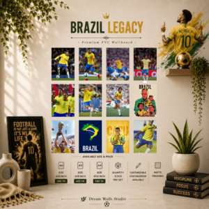Brazil Legacy PVC Wallmate | 12pcs set